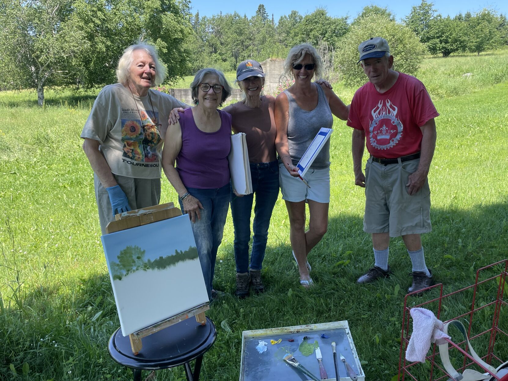 Plein air painting in the North Country